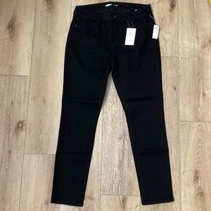 New Old Navy WOW MR Super Skinny Black Jack Zip Button Pocket Stretch Pants 10